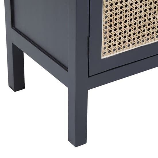 Corson Cane Rattan Wooden Sideboard With 3 Doors In Black_9
