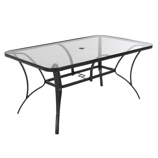 Crook Outdoor Paloma Glass Dining Table In Dark Grey_1