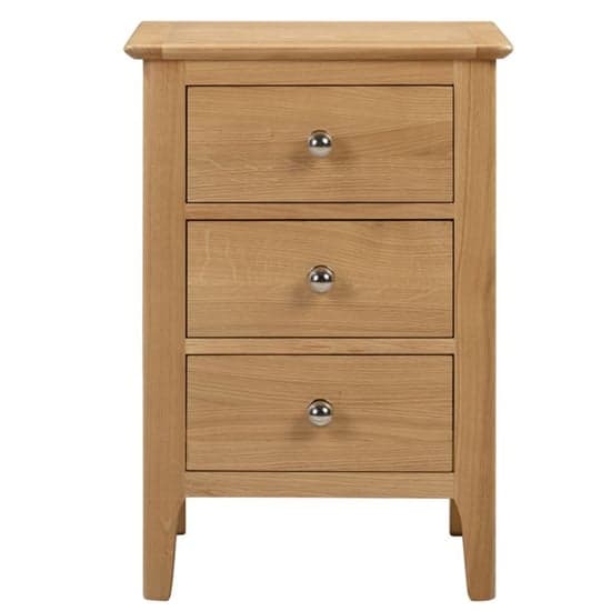 Callia Bedside Cabinet In Oak With 3 Drawers_3