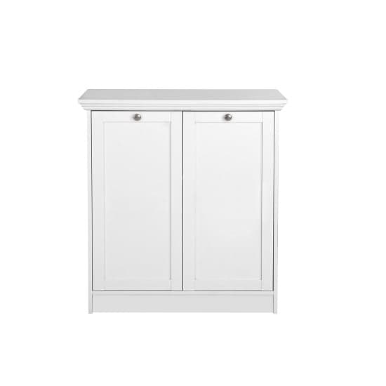 Country Storage Cabinet In White With 2 Doors_2