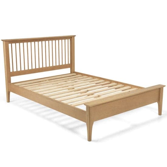 Courbet Wooden King Size Low Foot Bed In Light Solid Oak_2