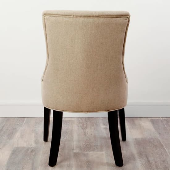 Amarillo Beige Textured Fabric Dining Chairs In Pair_3