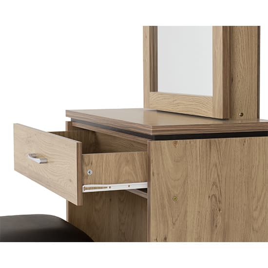 Crieff Wooden Dressing Set With 1 Drawer In Oak Effect_4