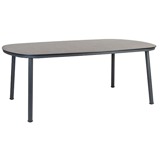 Crod Outdoor 2000mm Roble Dining Table With 6 Chairs In Grey_3