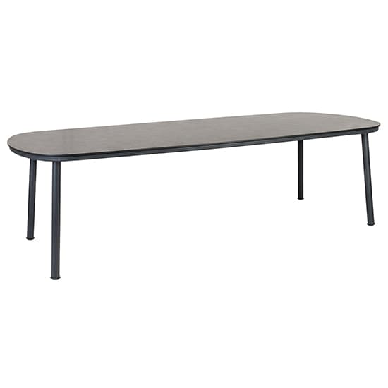 Crod Outdoor 2700mm Roble Dining Table With 8 Chairs In Grey_3