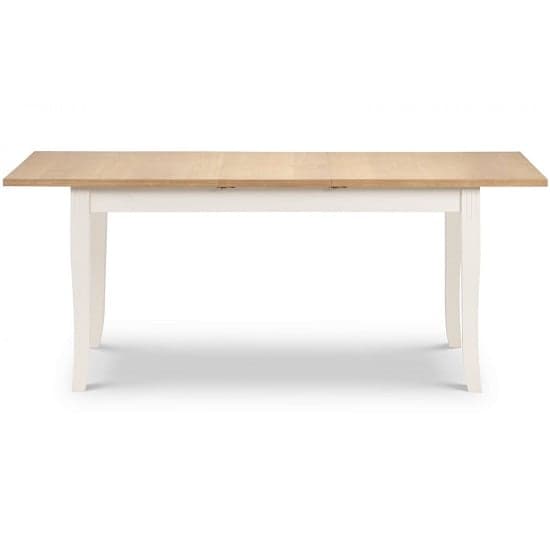 Dagan Wooden Extending Dining Table In Ivory Laquered_2