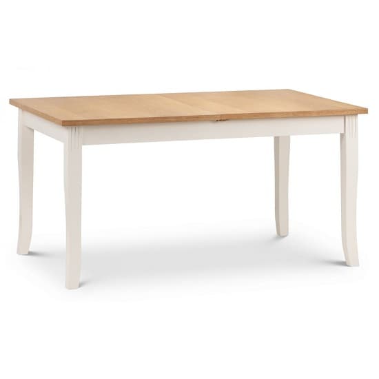 Dagan Wooden Extending Dining Table In Ivory Laquered_3