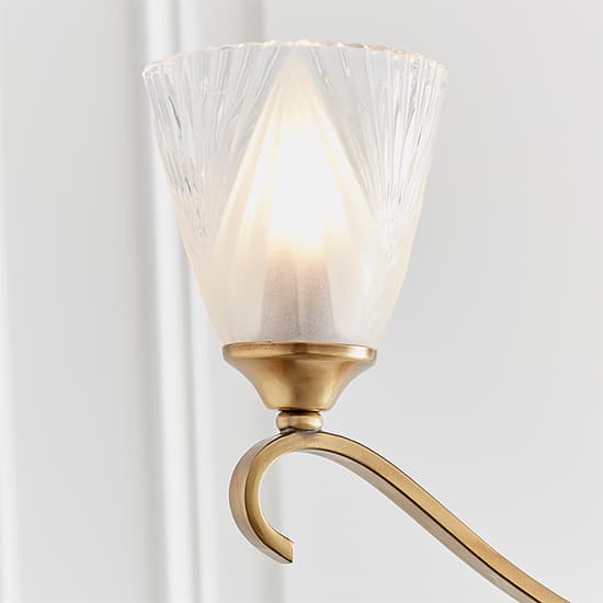 Cua 3 Lights Ceiling Pendant Light In Brass With Deco Glass_2