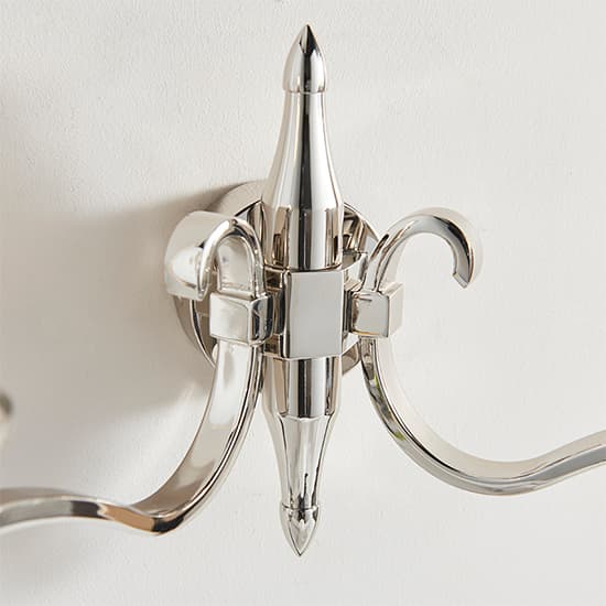Cua Twin Wall Light In Bright Nickel With Deco Glass_3