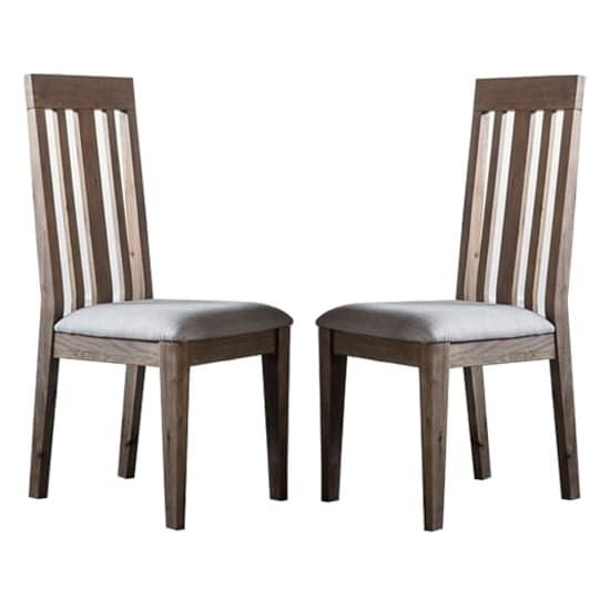 Cukham Oak Wooden Dining Chairs In A Pair