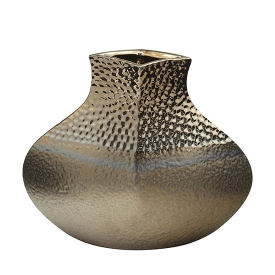 Cuprano Ceramic Small Decorative Pot Vase In Copper