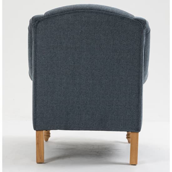 Cusco Fabric Bedroom Chair In Ocean With Oak Legs_6