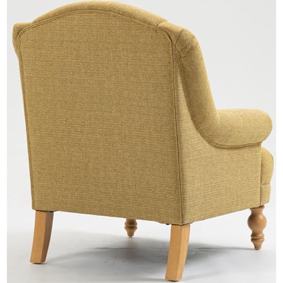 Cusco Fabric Bedroom Chair In Sand With Oak Legs_5