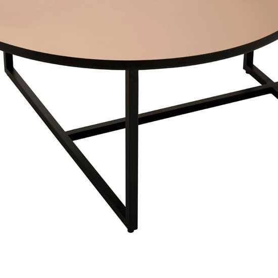 Cusco Smoked Mirror Glass Coffee Table With Black Metal Frame_5