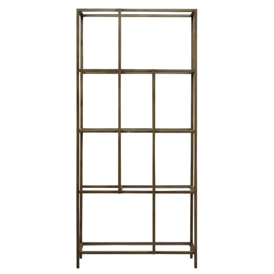 Custer Clear Glass Display Unit With Bronze Metal Frame_2