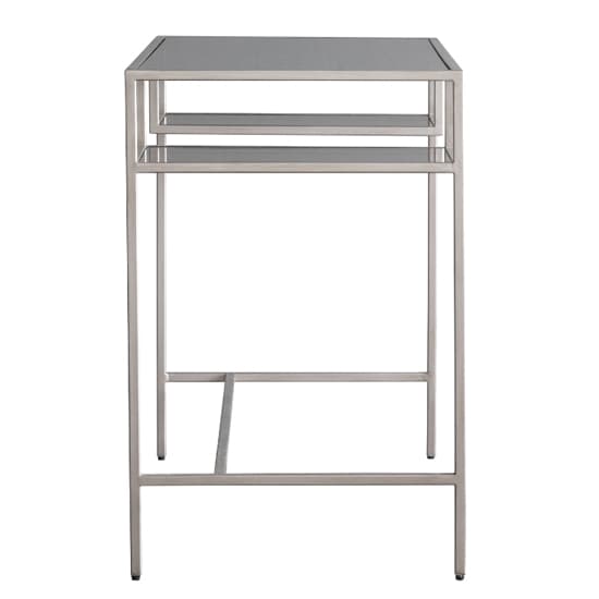 Custer Clear Glass Laptop Desk With Silver Metal Frame_6