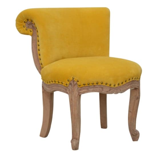 Cuzco Velvet Accent Chair In Mustard And Sunbleach_2