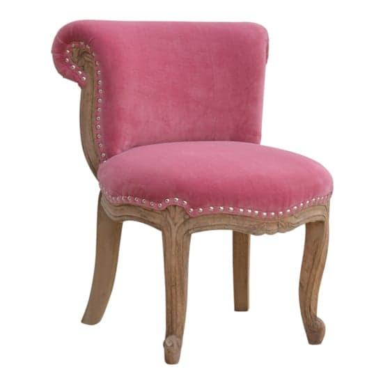 Cuzco Velvet Accent Chair In Pink And Sunbleach_2