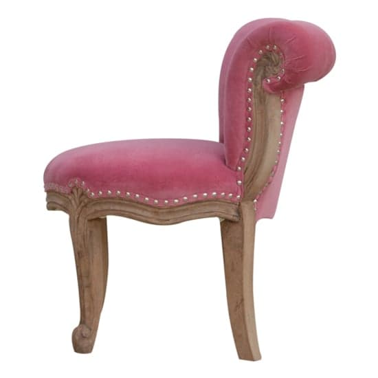 Cuzco Velvet Accent Chair In Pink And Sunbleach_3