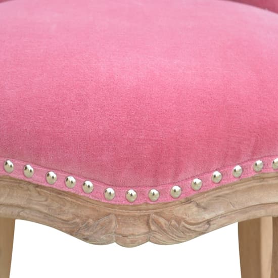 Cuzco Velvet Accent Chair In Pink And Sunbleach_4