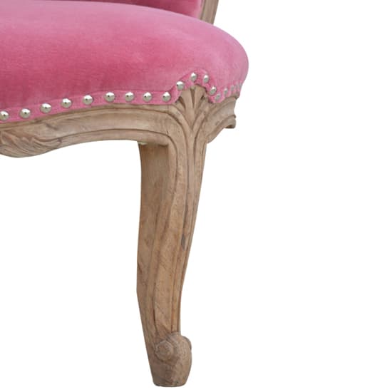 Cuzco Velvet Accent Chair In Pink And Sunbleach_5