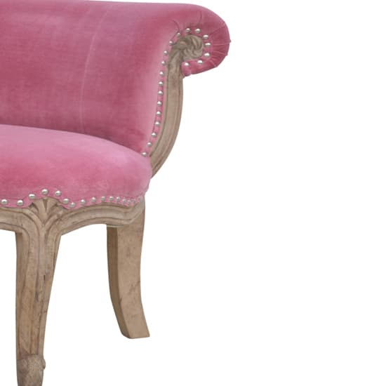 Cuzco Velvet Accent Chair In Pink And Sunbleach_7