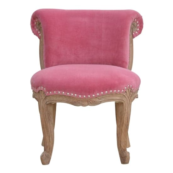Cuzco Velvet Accent Chair In Pink And Sunbleach_1
