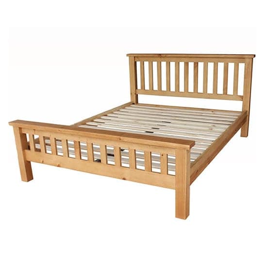 Cyprian Wooden Double Bed In Chunky Pine_2