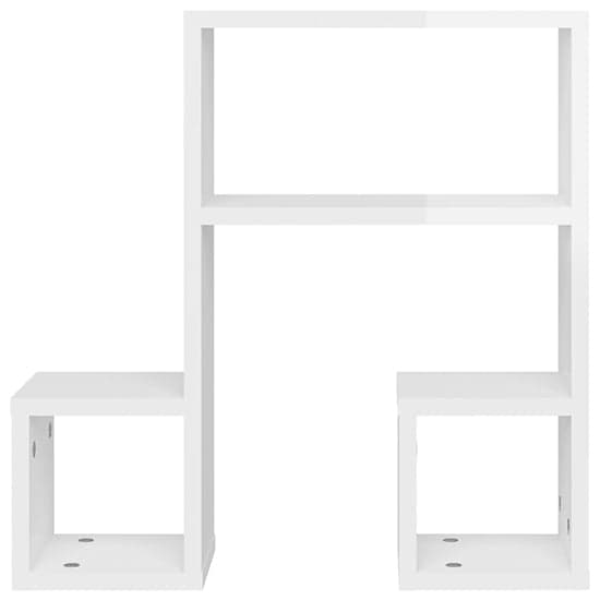 Dacre Set Of 2 High Gloss Wall Shelf In White_4