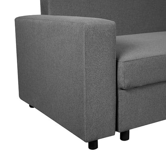Dagmar Chenille Fabric Corner Sofa Bed With Storage In Dark Grey_10