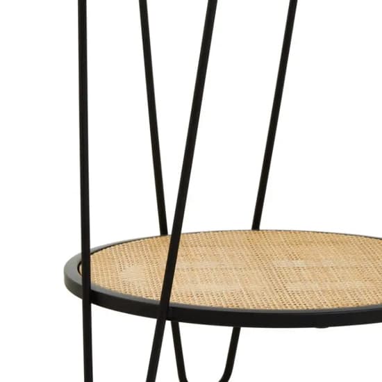 Daire Wooden Side Table With Black Hairpin Metal Legs_6
