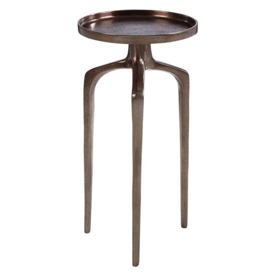Dairen Aluminium Side Table In Rough Bronze_2