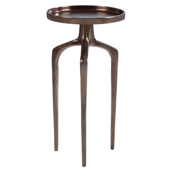 Dairen Aluminium Side Table In Rough Bronze_1