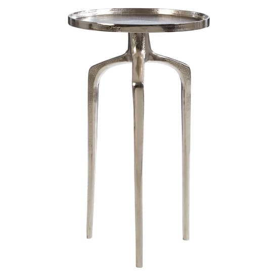 Dairen Aluminium Side Table In Rough Nickel_1