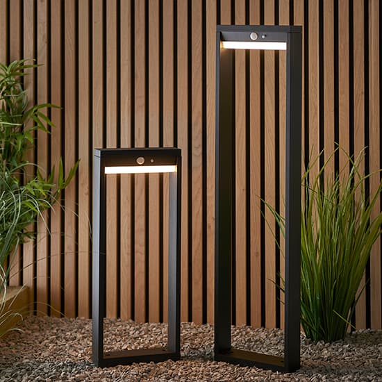 Dannah LED PIR Outdoor Post Photocell In Textured Black_5