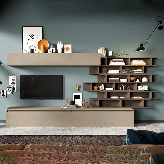 Danny Wooden Entertainment Unit In Clay And Bronze_1