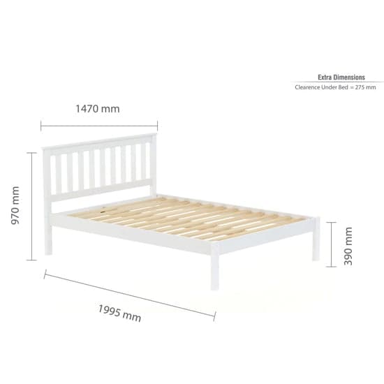 Danvers Wooden Low End Double Bed In White_7