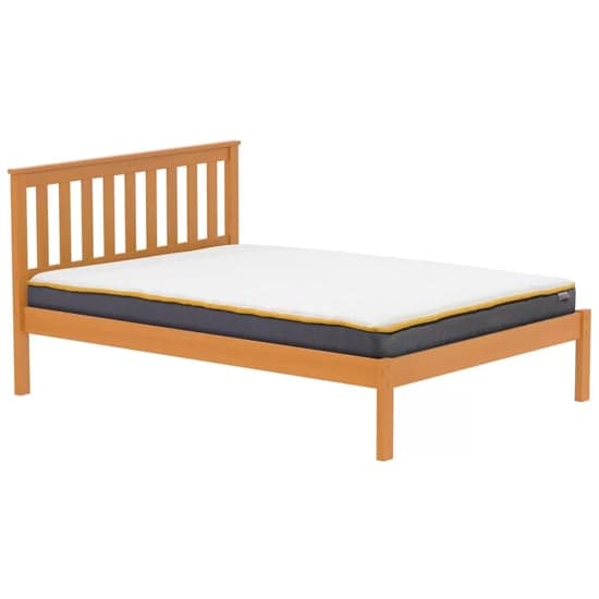 Danvers Wooden Low End King Size Bed In Antique Pine_2