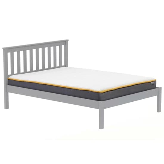 Danvers Wooden Low End King Size Bed In Grey_2