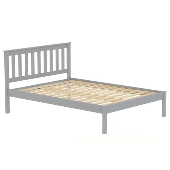 Danvers Wooden Low End King Size Bed In Grey_3
