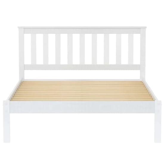 Danvers Wooden Low End King Size Bed In White_4