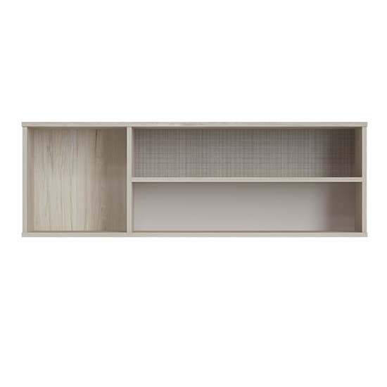 Danville Wooden Wall Shelf With 3 Open Compartment In Light Walnut_2
