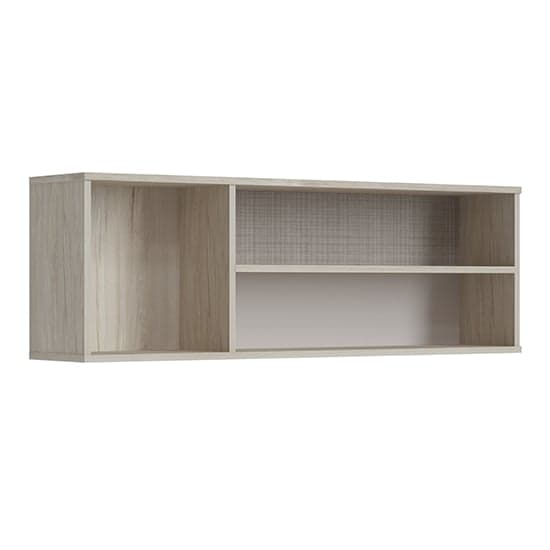 Danville Wooden Wall Shelf With 3 Open Compartment In Light Walnut_1