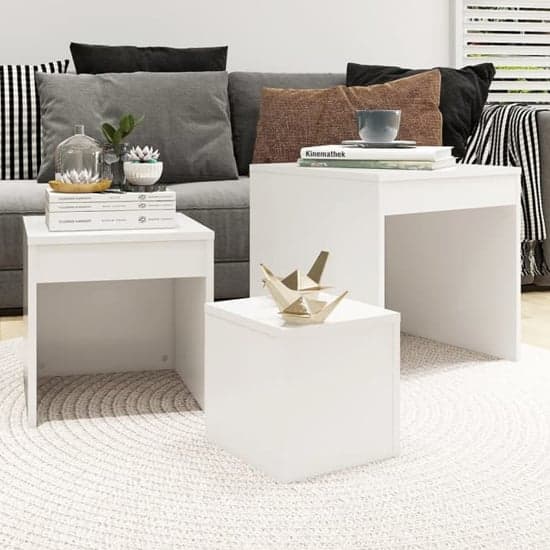 Darice Wooden Nest Of 3 Tables In White_1