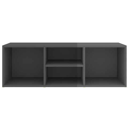 Darion High Gloss Shoe Storage Bench With 4 Shelves In Grey_3