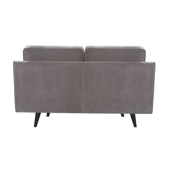 Darius Velvet 2 Seater Sofa In Stone Grey_4
