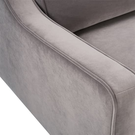 Darius Velvet 2 Seater Sofa In Stone Grey_6