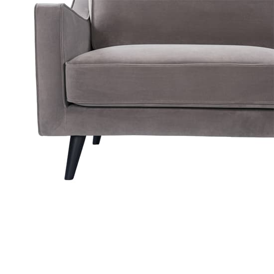 Darius Velvet 2.5 Seater Sofa In Stone Grey_5