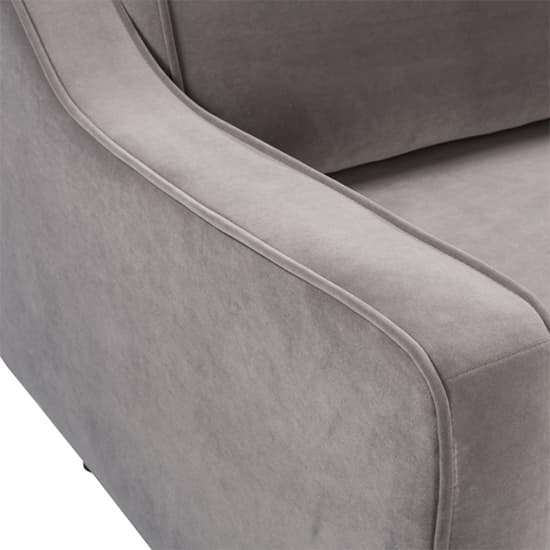 Darius Velvet 2.5 Seater Sofa In Stone Grey_6