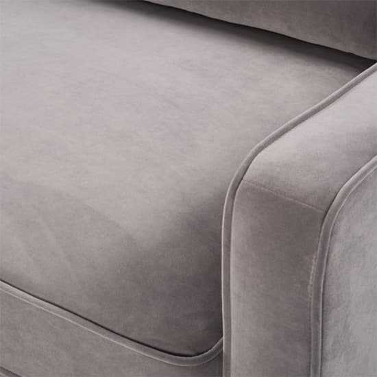 Darius Velvet 2.5 Seater Sofa In Stone Grey_7